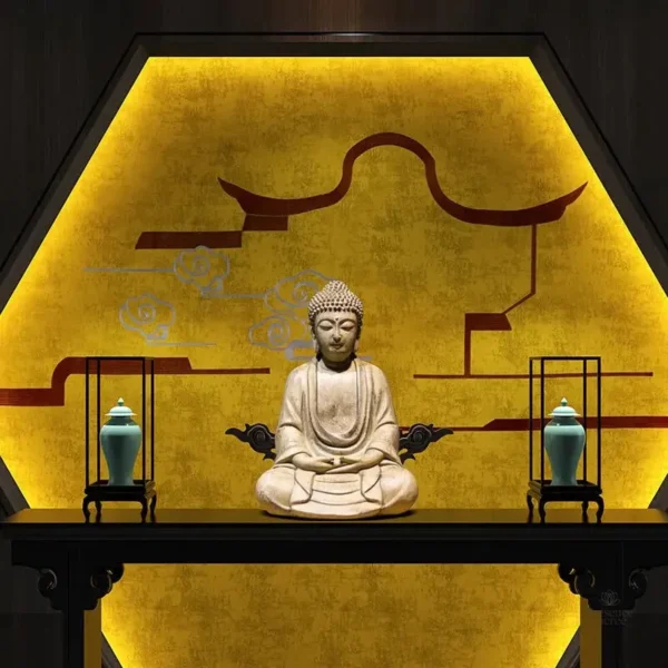 Figurine Bouddha en méditation pour intérieur serein