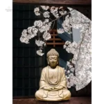 Statue artisanale Bouddha Dhyana, art spirituel