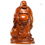 Statue en bois, Bouddha Rieur authentique