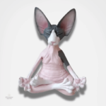 Statuette Chat Sphinx Méditation en décoration bouddhiste