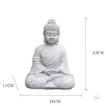 Figurine de Bouddha en extérieur pour harmonie et sérénité