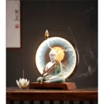 Accessoire spirituel : statue de Bouddha lumineuse