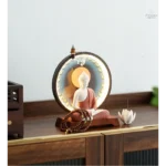 Décoration de maison Statue Bouddha éclairée