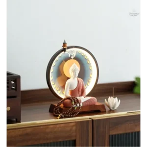 Décoration de maison Statue Bouddha éclairée