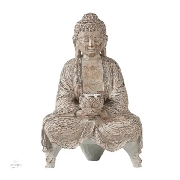 Élégante statue de Bouddha, symbole de paix intérieure