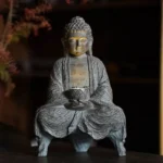 Décoration extérieure Bouddha solaire pour jardin spirituel