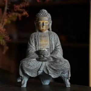 Décoration extérieure Bouddha solaire pour jardin spirituel