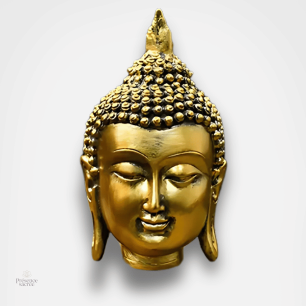 Statue de Bouddha dorée décorative en résine
