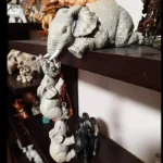 Éléphant en résine, pièce unique de décoration