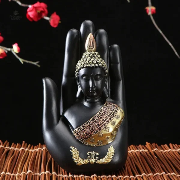 Main de Bouddha en résine, accent spirituel pour l'intérieur
