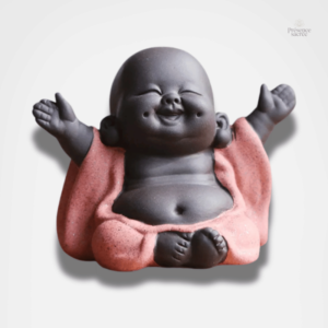 Statuette Bébé Bouddha Rieur en résine décorative