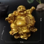 Statuette Bouddha joyeux, accent zen pour le jardin