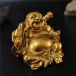 Statuette Bouddha Rieur en résine décorative - vue 3