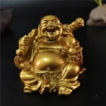 Statuette Bouddha Rieur en résine décorative - vue 5