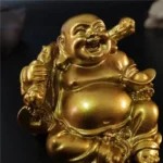 Statuette Bouddha Rieur en résine décorative - vue 6