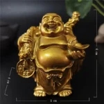 Statuette de Bouddha souriant, figure emblématique asiatique
