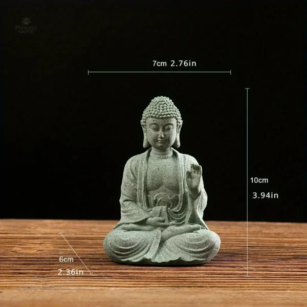Bouddha en grès, figure apaisante pour la maison
