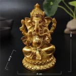 Ganesh sur lotus, symbole de prospérité et de sagesse