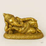 Statuette Ganesh Allongé en résine décorative