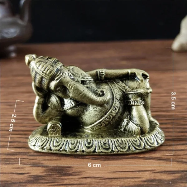 Ganesh allongé en décoration, apportez chance et paix
