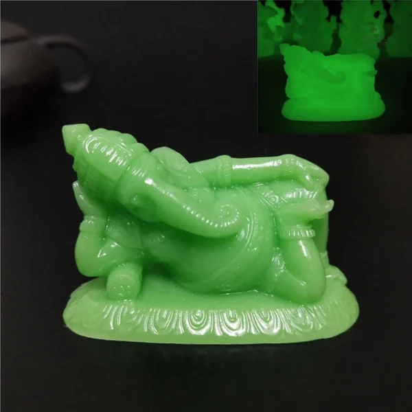 Figurine allongée de Ganesh, idéale pour un intérieur zen