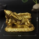 Statuette Ganesh au style moderne, allongée