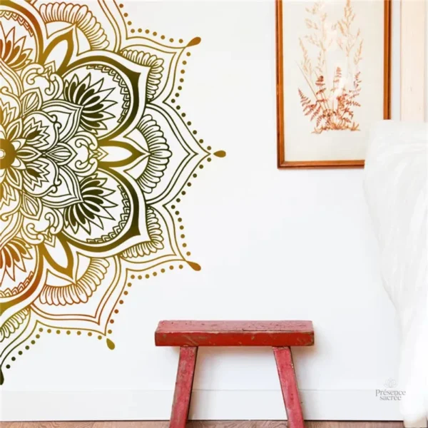Stickers mandala colorés inspirés par la méditation