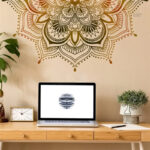 Stickers mandala à thème floral pour ambiance paisible
