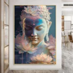 Tableau Bouddha et Lotus décoratif inspirant