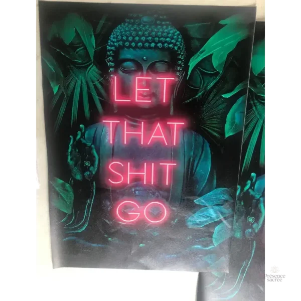 Tableau décoratif représentant le Bouddha relaxant
