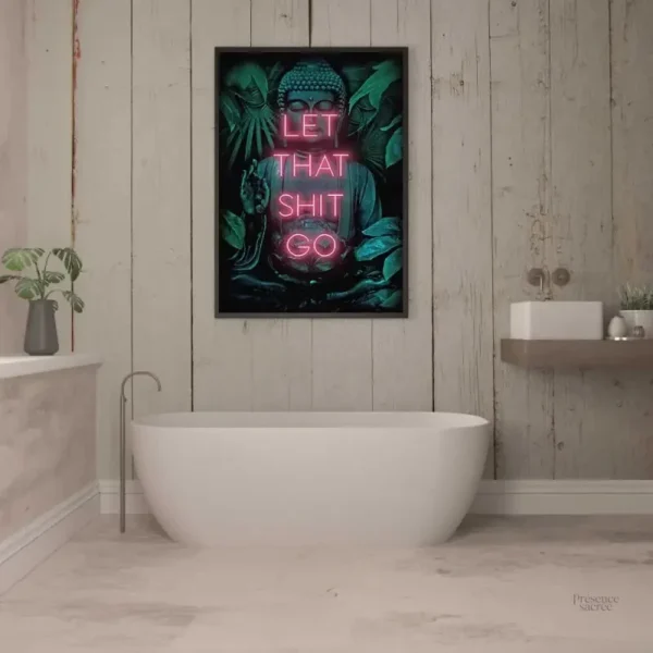 Art spirituel "Laisse toi aller" pour une déco harmonieuse