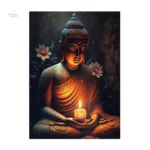 Affiche Bouddha en nuances de gris