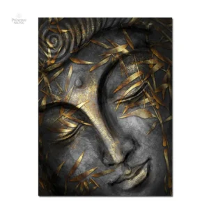 Décoration intérieure Bouddha noir et blanc