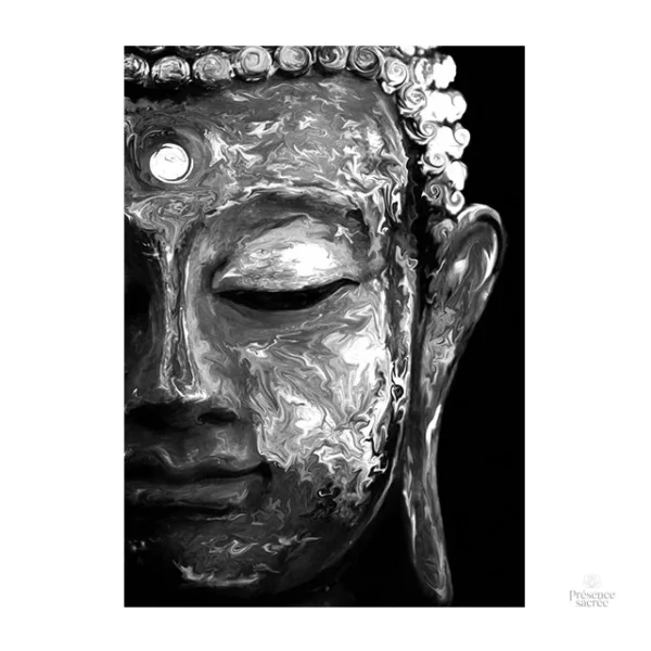 Toile artistique Bouddha stylisé
