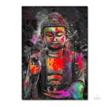 Illustration Pop Art de Bouddha apaisant