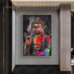 Tableau artistique représentant Bouddha vibrant