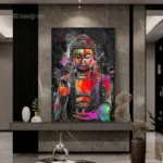 Tableau Bouddha avec des couleurs éclatantes