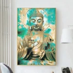 Tableau Bouddha XXL en couleurs apaisantes