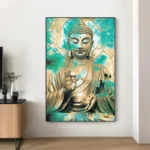 Art mural Bouddha inspirant pour decoration zen