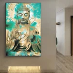 Représentation artistique de Bouddha pour intérieur moderne