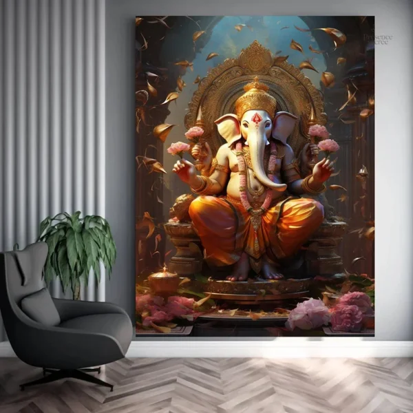 Tableau d’Art Ganesh en décoration bouddhiste