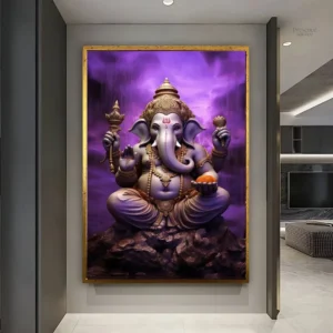 Peinture Ganesh inspirée de la culture bouddhiste