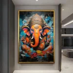 Tableau déco Ganesh, symbole de sagesse et prospérité