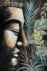 Illustration de Bouddha, pièce maîtresse décorative