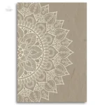Tableau zen en beige, inspiration Bouddha décorative