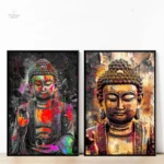 Art mural Bouddha, symbole de paix et de sérénité