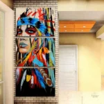 Art mural amérindien pour un intérieur apaisant