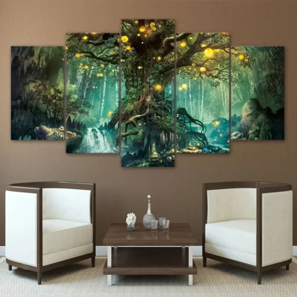 tableau-peinture-arbre-de-vie-1 Tableau Arbre de Vie pour décoration bouddhiste