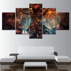 Peinture Arbre de Vie, esprit zen pour intérieur
