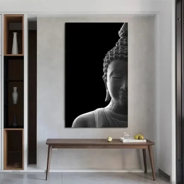 Tableau contemporain Bouddha, inspiration méditative